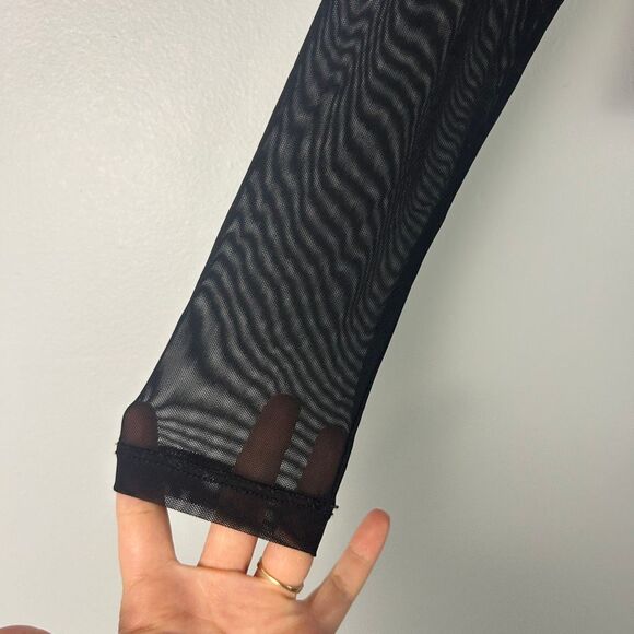 REISS Felicity Mesh Diamanté Detail Bodysuit - Picture 8 of 11